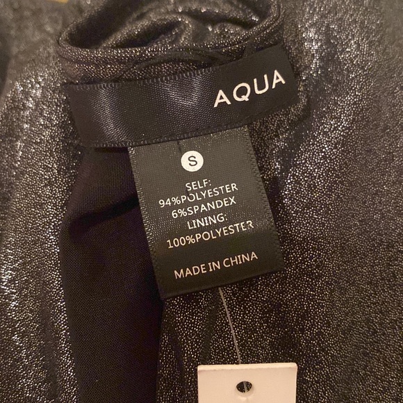 Aqua shimmer black dress - Picture 6 of 7